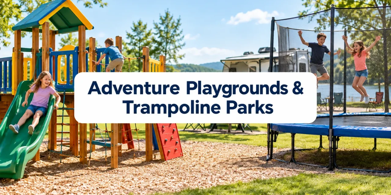 Adventure Playgrounds & Trampoline Parks Near Campgrounds: Keeping Kids Active