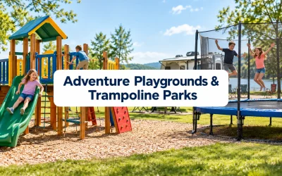 Adventure Playgrounds & Trampoline Parks Near Campgrounds: Keeping Kids Active