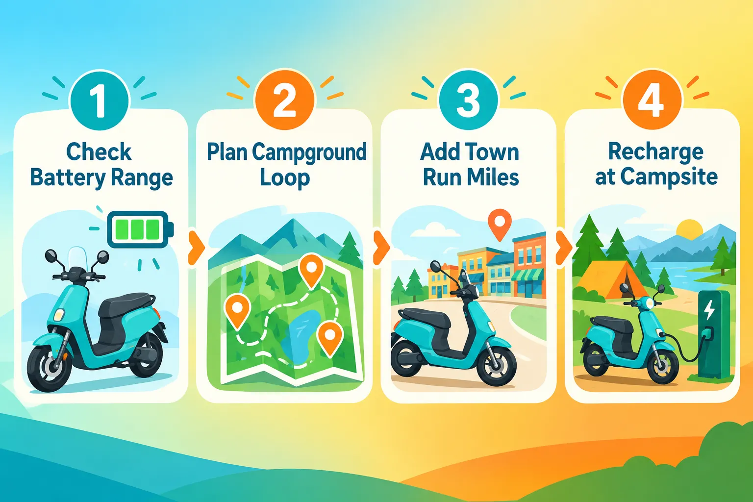 Choosing an Electric Scooter for Your RV: Matching Range and Battery to Your Town Runs
