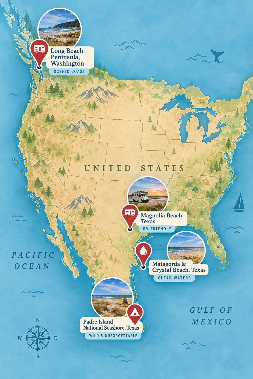 The 4 "Secret" Beaches That Allow RVs (And Aren't Crowded)